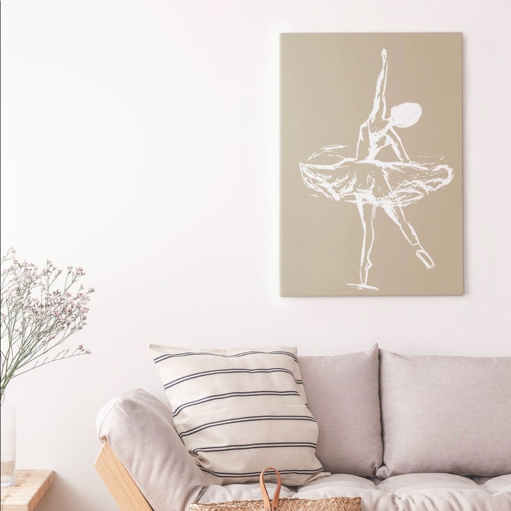 Ballerina Sketch Neutral Photo Print